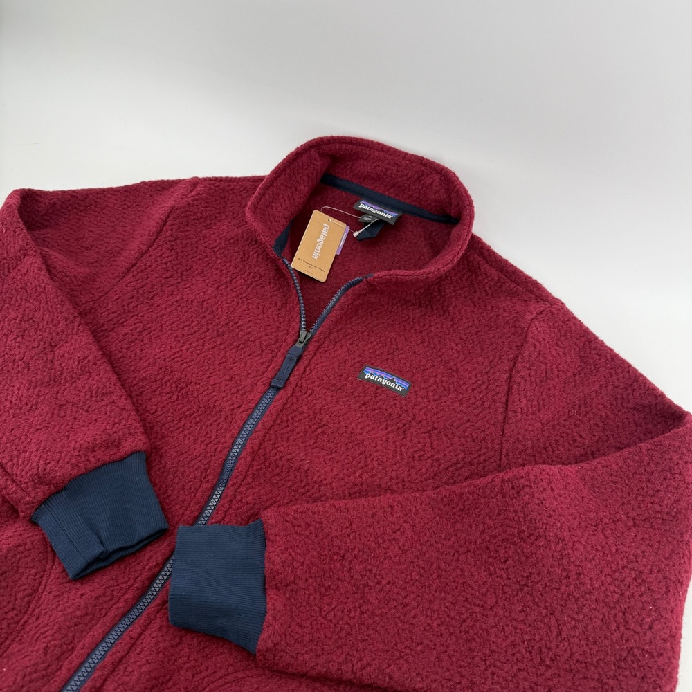 Patagonia Woolyester Fleece Jacket Womens XL Oxide‎ Red Full Zip 26945 FA18 NWT